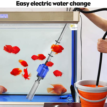 Electric Aquarium Gravel Cleaner - Automatic Water Change & Siphon Vacuum