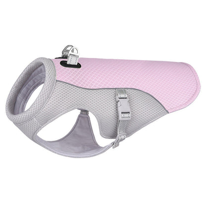 Summer Dog Cooling Harness Vest ¨C Breathable No-Pull Lightweight Mesh Harness for Hot Weather