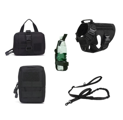 Tactical Dog Harness & Leash Set ¨C No Pull K9 Training Vest for German Shepherd & Large Dogs