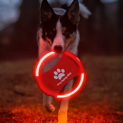 LED Light-Up Dog Flying Disc ¨C Interactive Training & Play Toy for Dogs